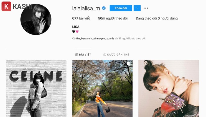 Lisa (BlackPink) là idol Kpop đầu tiên tăng follow instagram miễn phí đạt gần 60 triệu lượt follow