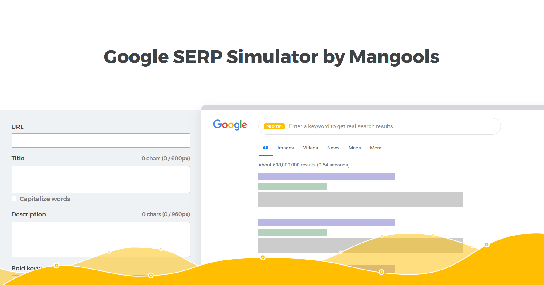 Google SERP Simulator là công cụ SEO giúp bạn kiểm tra độ dài chuẩn của tiêu đề bài viết.