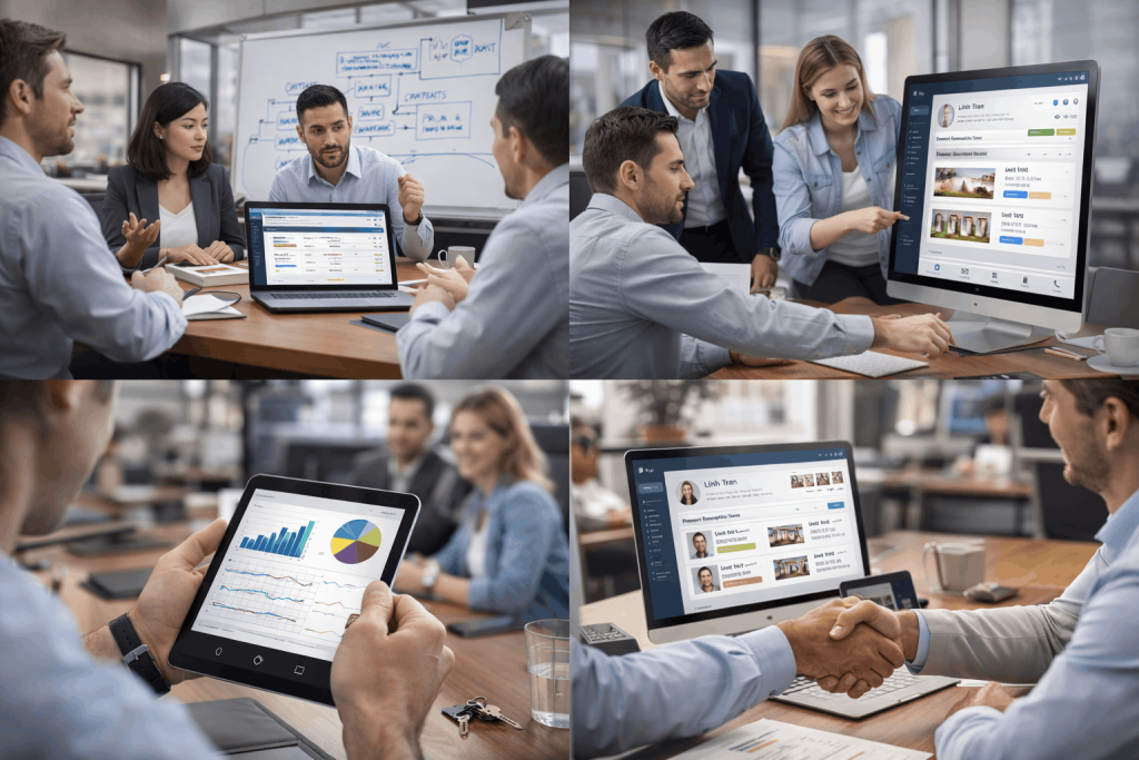 CRM Quản lý khách hàng bất động sản 2026 10 ap dung crm cho doanh nghiep 1