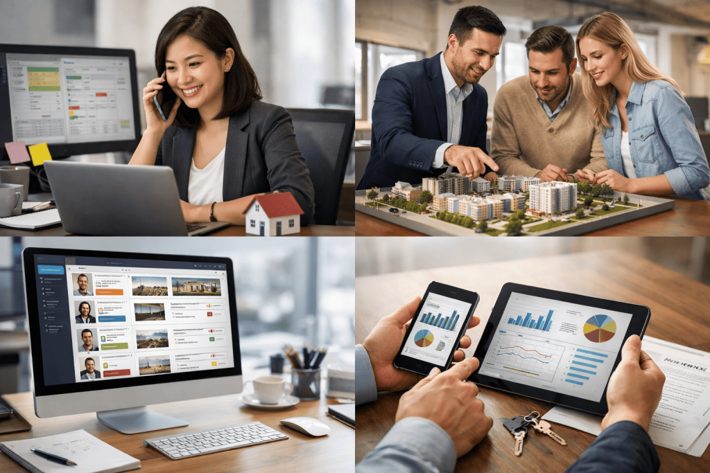 CRM Quản lý khách hàng bất động sản 2026 8 tinh nang chinh crm bat dong san