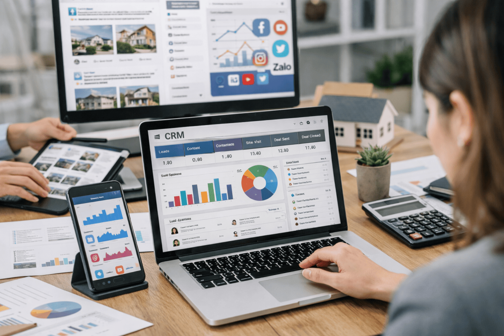 CRM Social Media & Marketing bất động sản