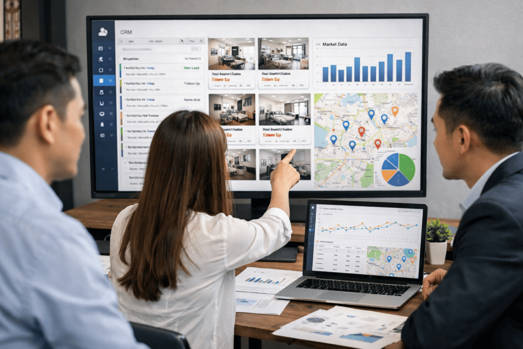 CRM tích hợp kênh đăng tin & dữ liệu thị trường