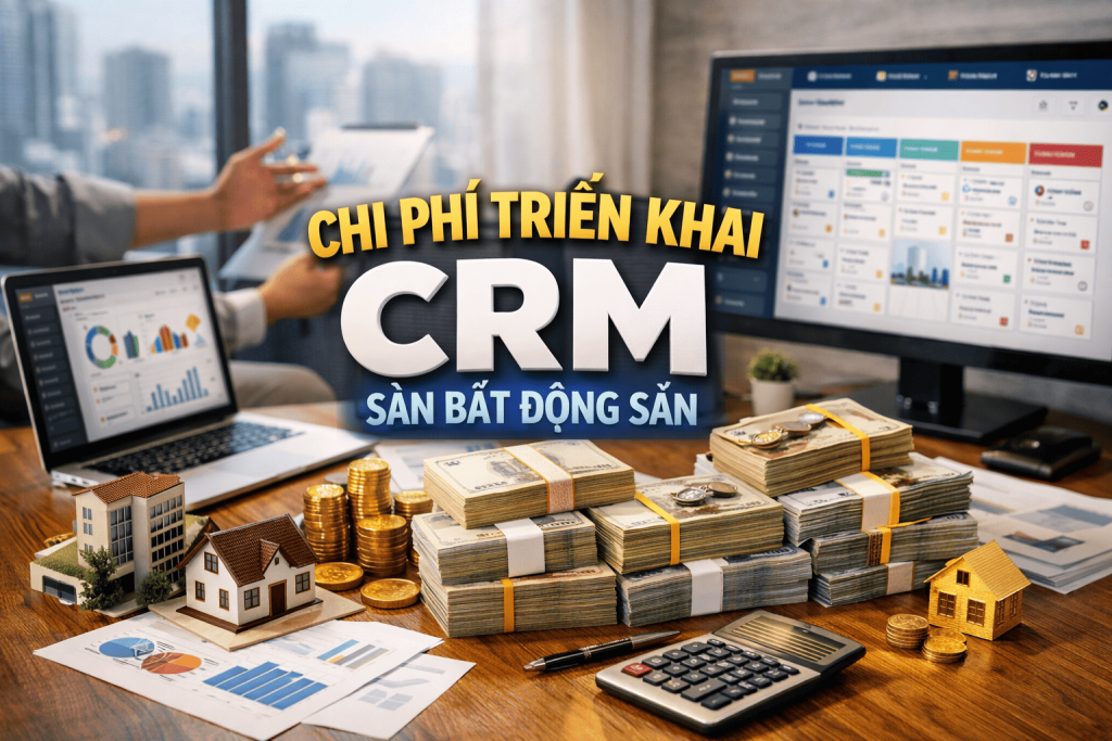 Chi phí triển khai crm sàn bất động sản