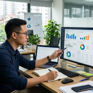 CRM báo cáo & phân tích lead bất động sản