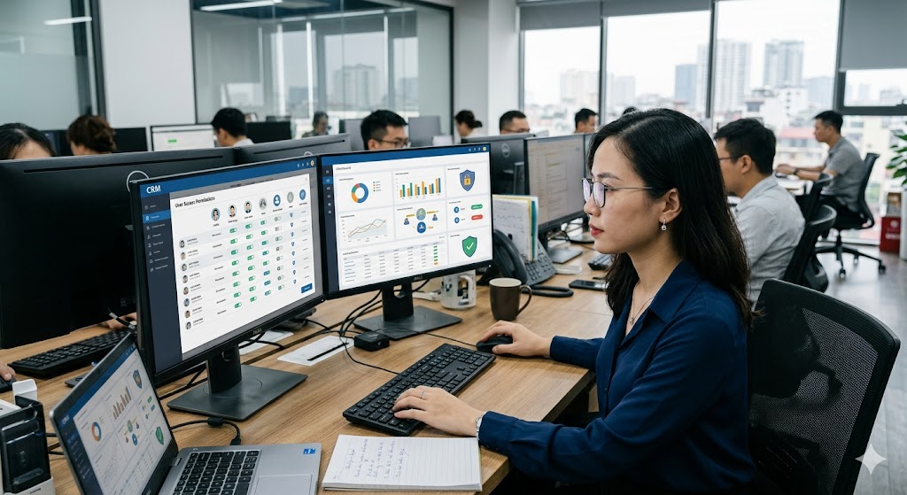 CRM quản lý quyền truy cập dữ liệu