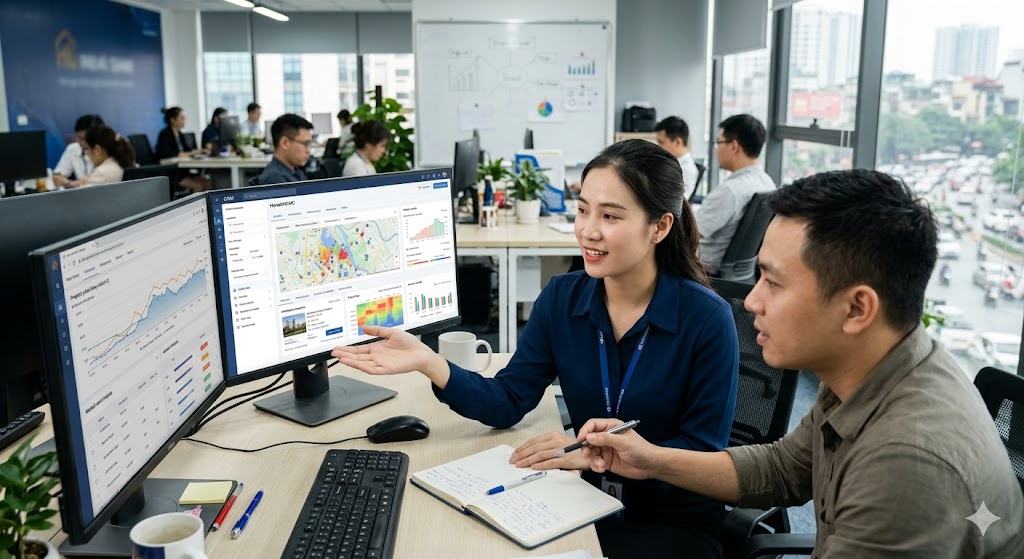 CRM tích hợp dữ liệu giá nhà đất