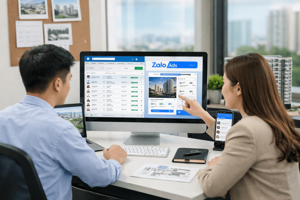 CRM tích hợp Zalo Ads bất động sản