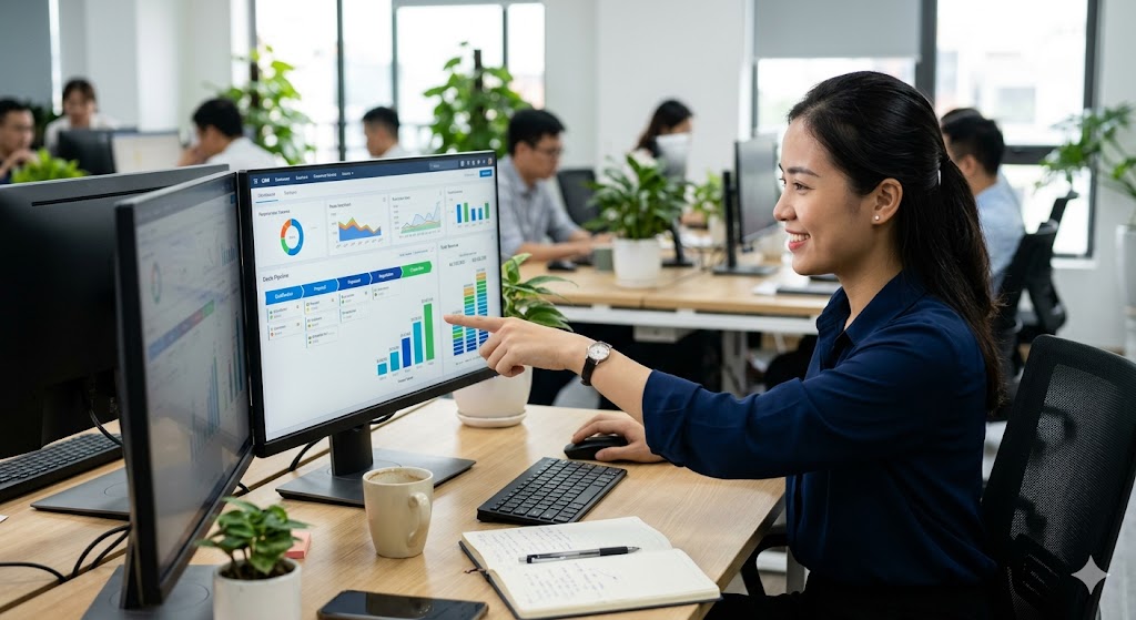 CRM tính doanh thu theo deal