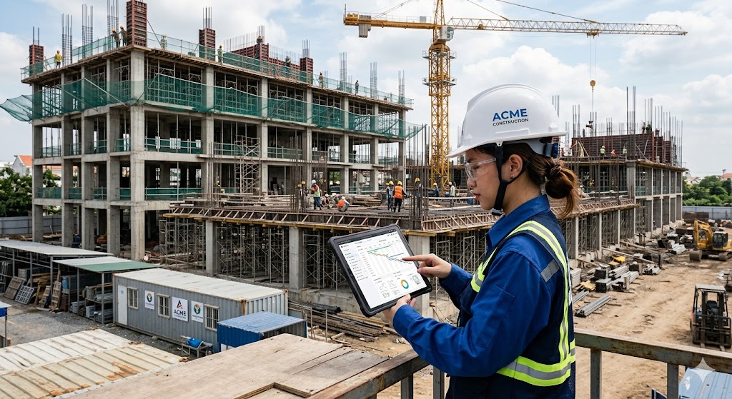 Phần mềm quản lý dự án thi công xây dựng