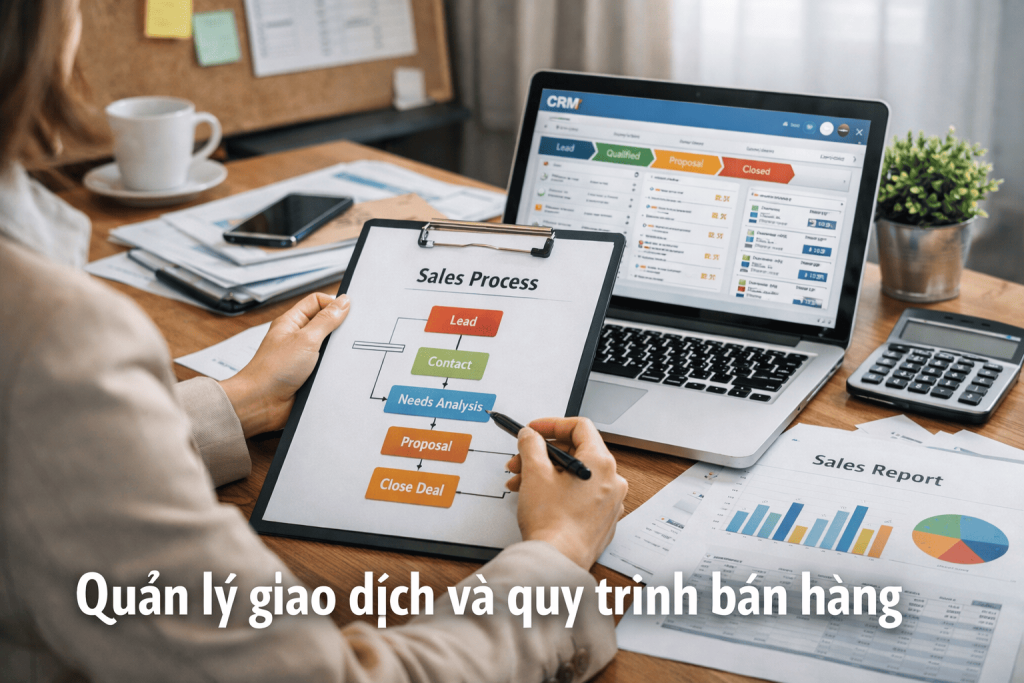 Quản lý giao dịch và quy trình bán hàng 