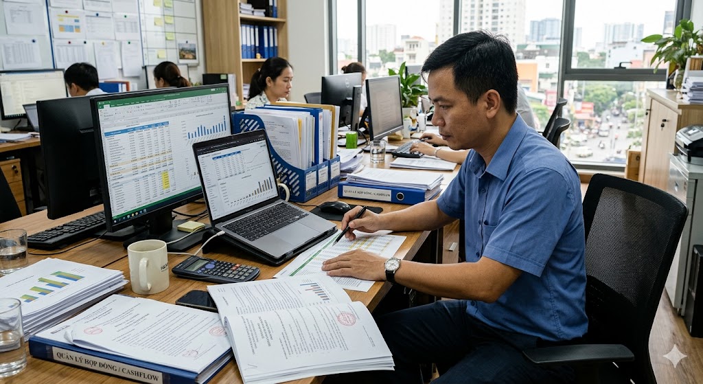 Quản lý hợp đồng và theo dõi dòng tiền (Cashflow Management)