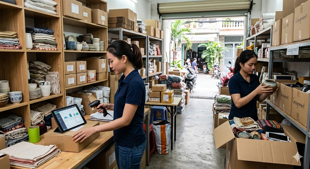 Quản lý kho hàng cá nhân và kết nối nguồn hàng ký gửi