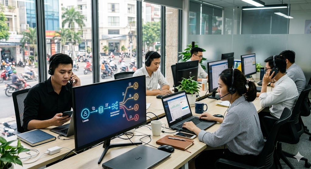 Tự động hóa quy trình phân phối khách tiềm năng cho đội ngũ sale