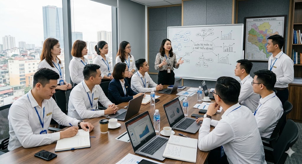Chiến lược quản trị nhân sự và phát triển đội ngũ môi giới
