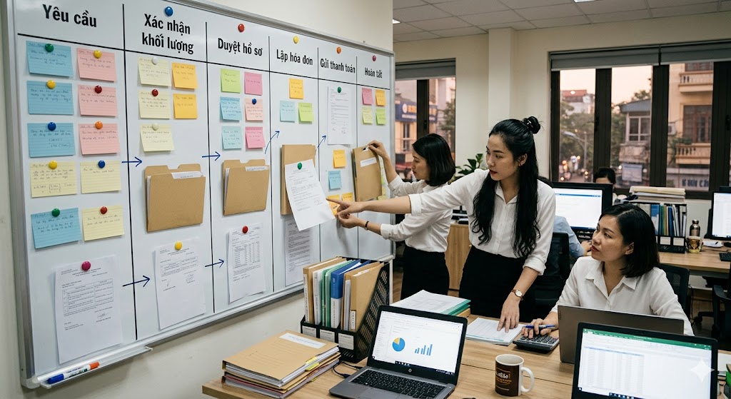 Hệ thống hóa quy trình quản lý tiến độ thanh toán