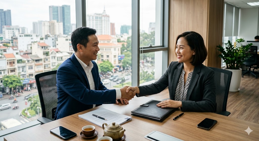 Kết thúc xử lý và hướng tới hành động chốt deal