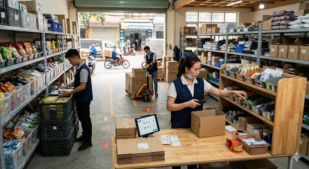 Quản lý giỏ hàng và điều phối nguồn hàng hiệu quả