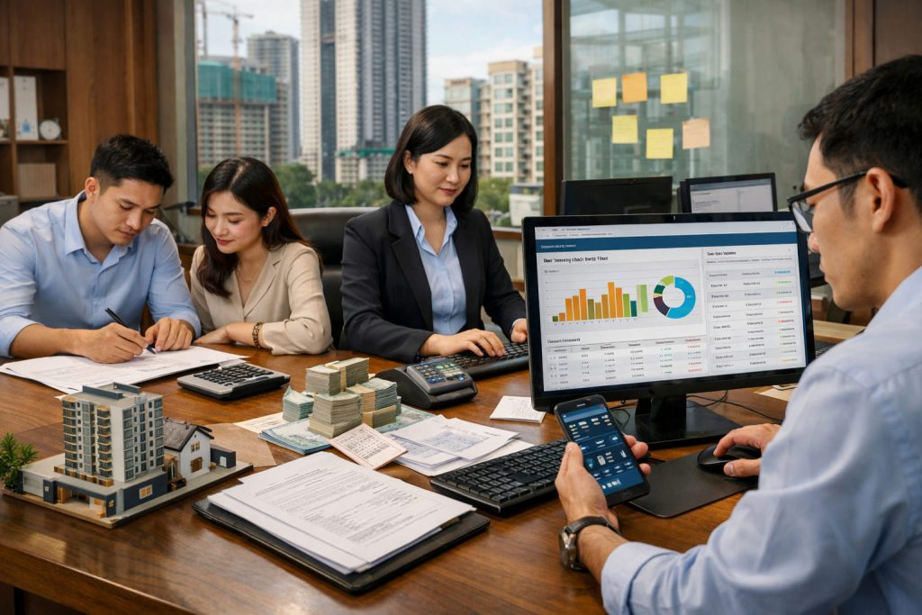 Giải pháp quản lý Bất Động Sản sơ cấp toàn diện: từ pháp lý dự án đến số hóa vận hành giao dịch 9 Quản lý quy trình giao dịch và dòng tiền dự án