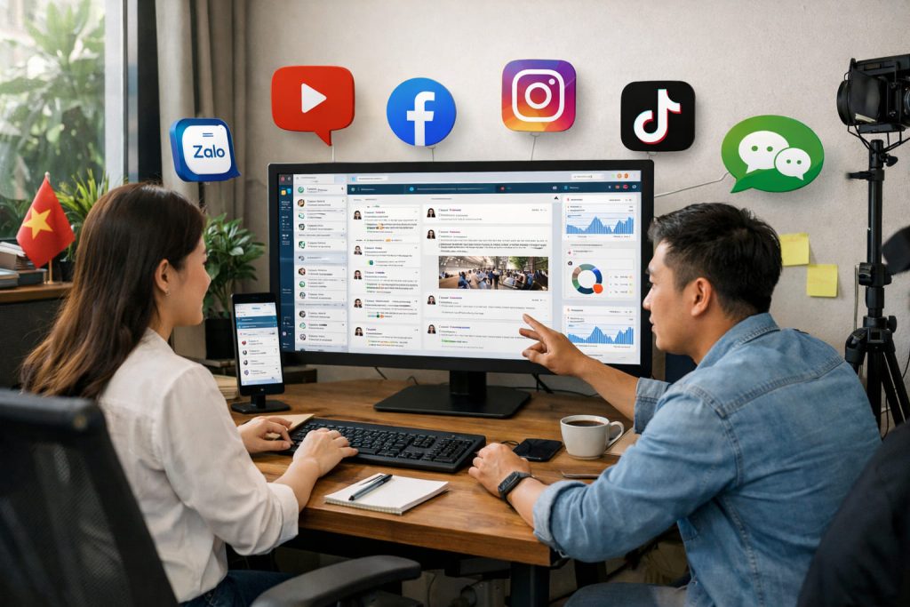 Tích hợp đa kênh mạng xã hội vào một hệ thống quản lý