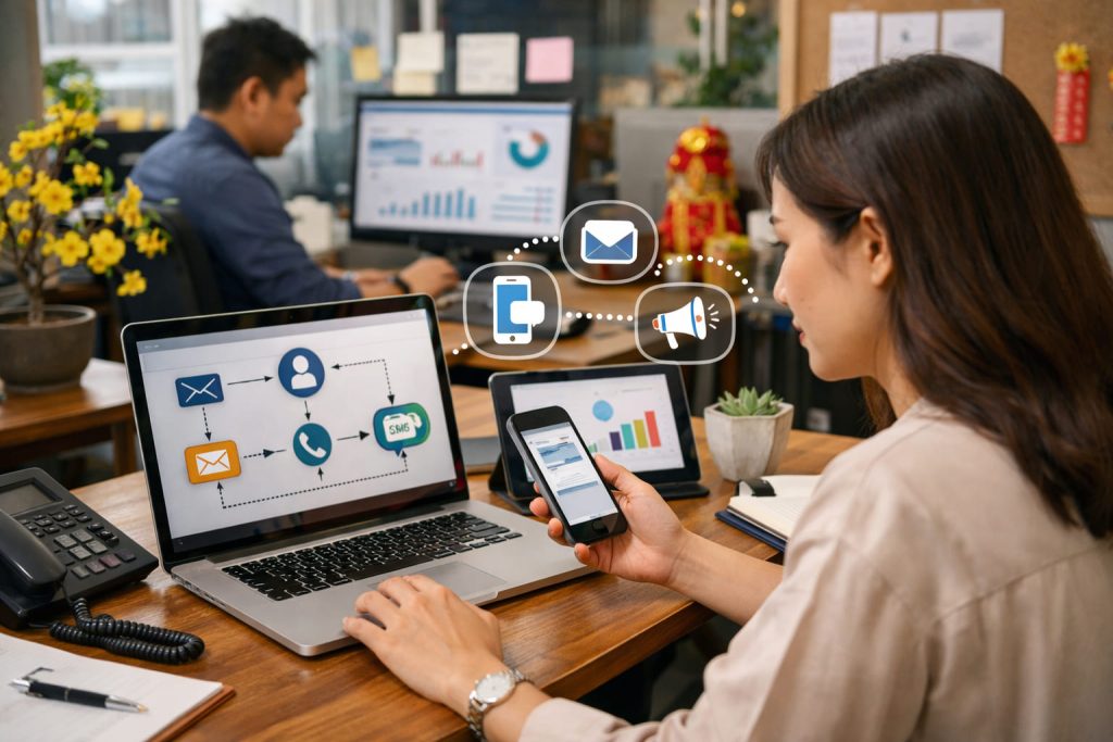 Tích hợp SMS vào hệ thống Marketing Automation