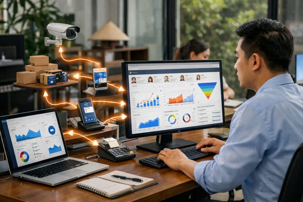 Tự động hóa luồng dữ liệu về hệ thống CRM