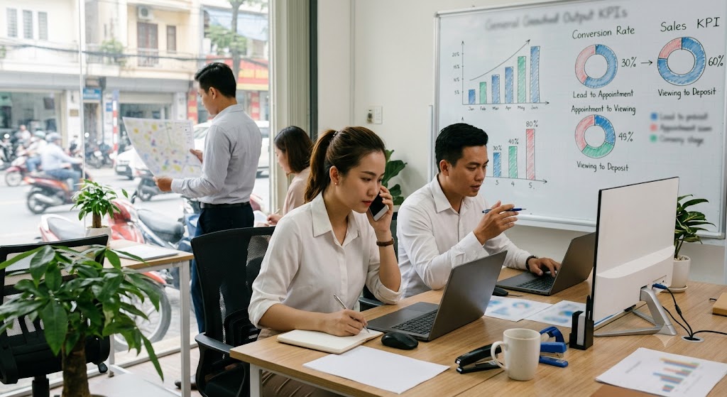 cac chi so kpi cot loi can co trong bao cao hieu suat sale bds