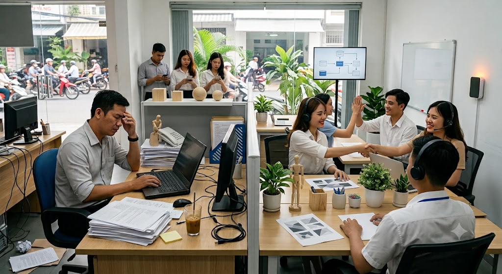 Chia Data Khách Hàng Tự Động: Giải Pháp Bứt Phá Tỷ Lệ Chuyển Đổi Cho Sales 5 chia data thu cong vs chia data khach hang tu dong