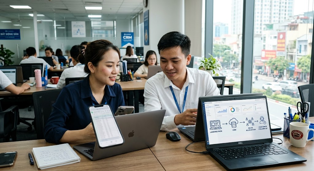 CRM Landing Page Bất Động Sản: Giải Pháp X3 Tỷ Lệ Chuyển Đổi Lead 2026 4 crm landing page bat dong san la gi