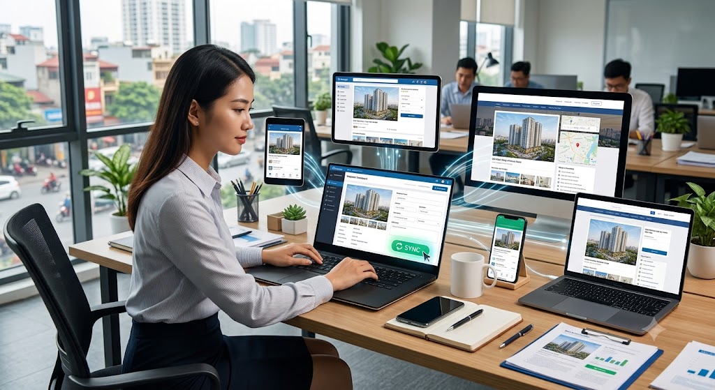 Giải Pháp Đồng Bộ Tin Đăng Bất Động Sản Tự Động: Tiết Kiệm 90% Thời Gian Cho Môi Giới 4 dong bo tin dang bat dong san la gi