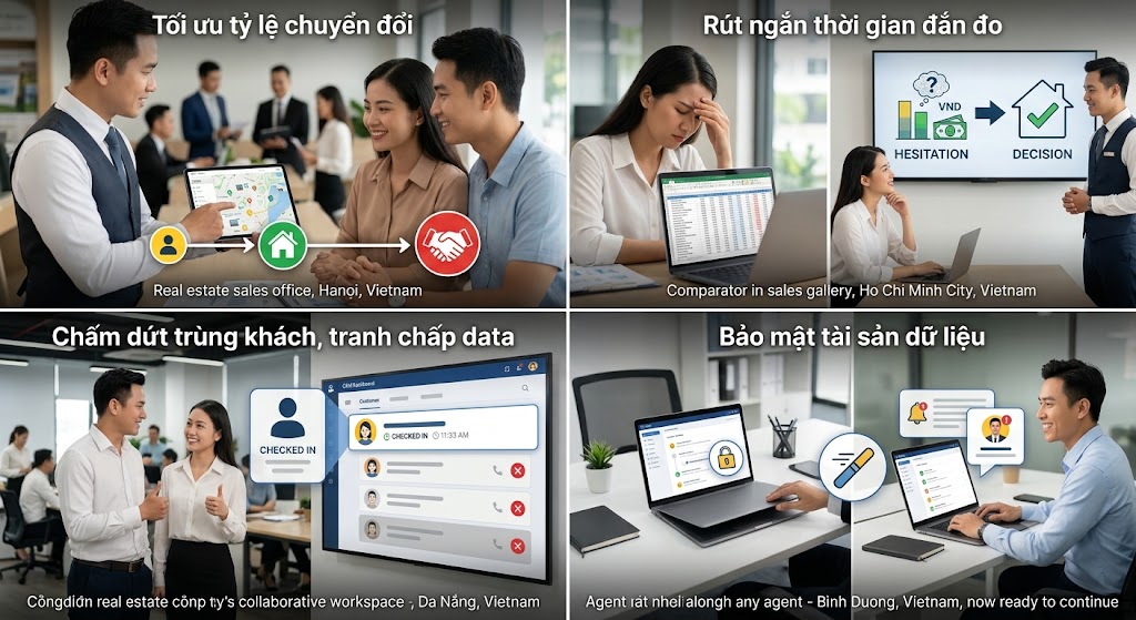 CRM Quản Lý Khách Mua Ở Thực: Giải Pháp Đột Phá Doanh Thu BĐS 6 loi ich vuot troi khi doanh nghiep ap dung he thong