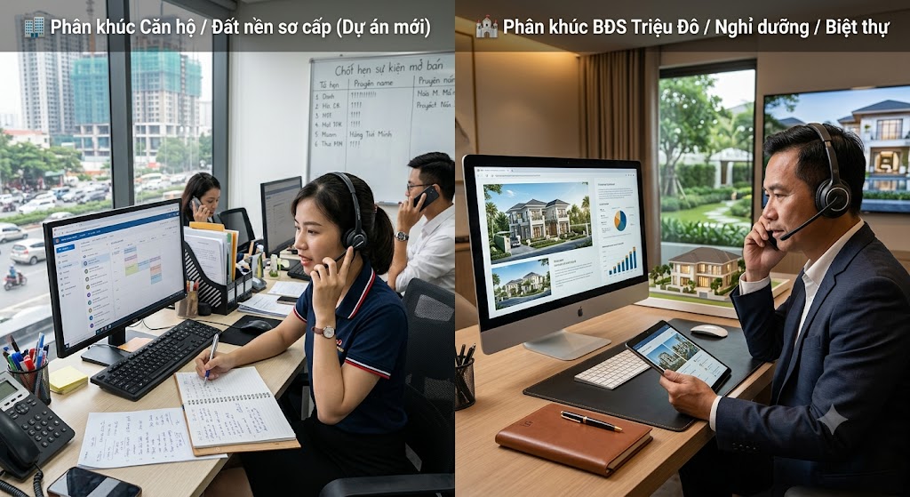 KPI Telesale Bất Động Sản: Bộ Chỉ Số Standard & Bảng Mẫu Chi Tiết 6 muc kpi tham khao theo tung phan khuc bds