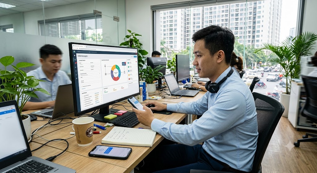 CRM Landing Page Bất Động Sản: Giải Pháp X3 Tỷ Lệ Chuyển Đổi Lead 2026 5 quy trinh van hanh tu dong tu landing page den crm bds