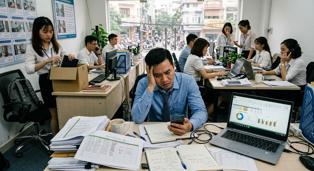 CRM Cho Trưởng Nhóm Kinh Doanh Bất Động Sản: Bí Quyết Quản Lý Đội Ngũ & Bứt Phá Doanh Số 4 thuc trang noi dau lon nhat cua truong nhom kinh doanh bds hien nay