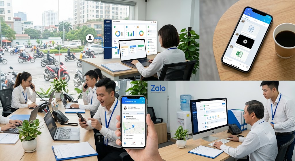 tinh nang dat gia cua phan mem crm zalo bat dong san