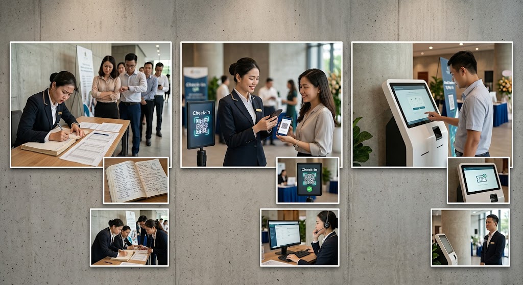 Ảnh 2: Bảng So Sánh Các Hình Thức Check-in Khách Hàng Bất Động Sản