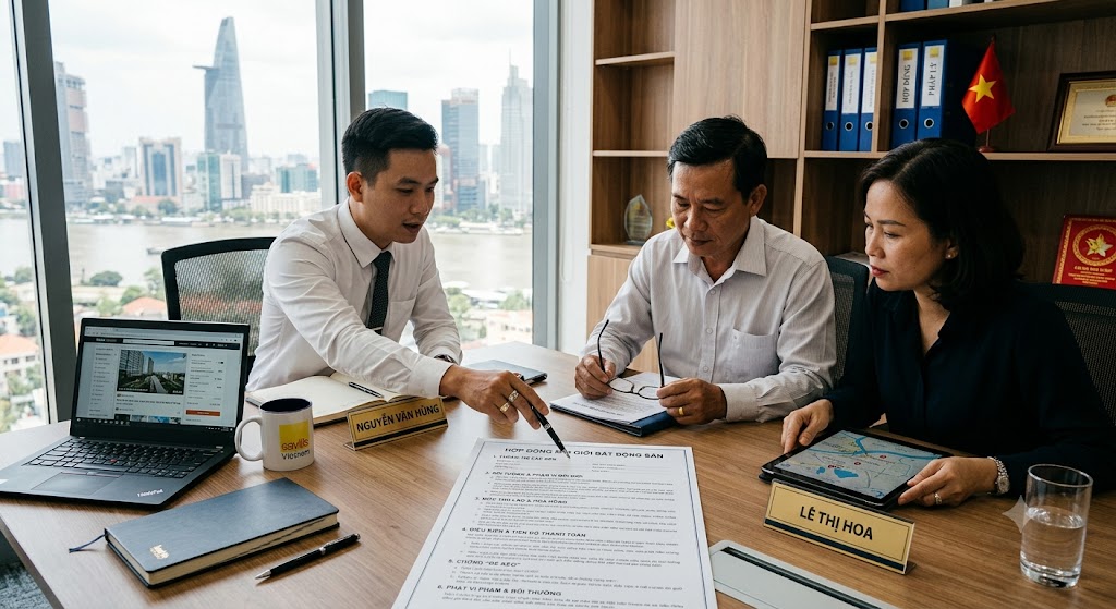 Ảnh 3: Các điều khoản cốt lõi bắt buộc trong hợp đồng môi giới