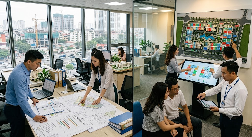Ảnh 3: Các Phân Hệ Cốt Lõi Trong Hệ Thống ERP Bất Động Sản