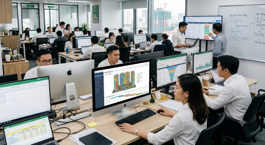 Phần Mềm Quản Trị Doanh Nghiệp Bất Động Sản: Giải Pháp Chuyển Đổi Số Toàn Diện 5 Ảnh 2: Các Tính Năng Cốt Lõi Cần Có Trong Hệ Thống Quản Trị BĐS Chuẩn