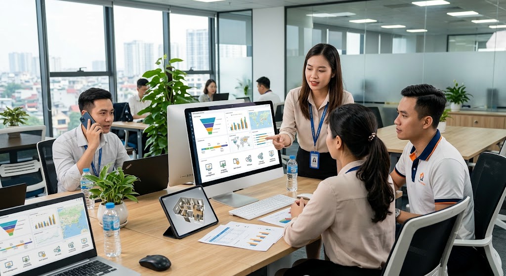 Ảnh 2: Các tính năng cốt lõi trong giải pháp Proptech cho sàn giao dịch
