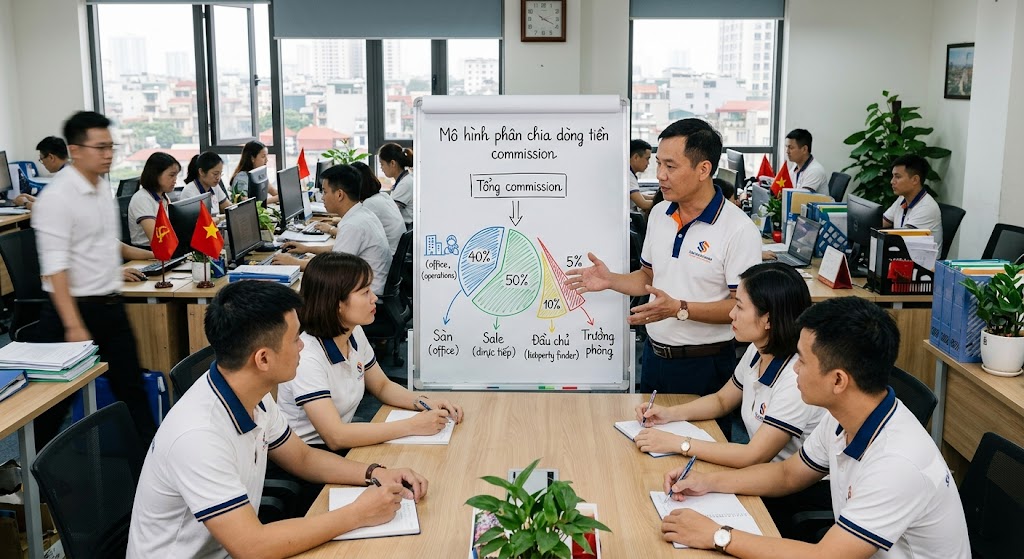 co che chia phi commission tai cac san bds