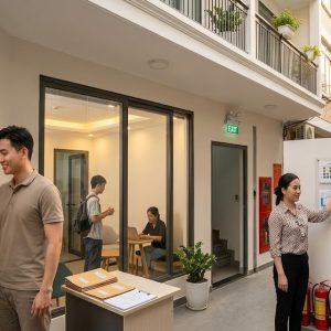 Ảnh 2: quy trình 4 bước quản lý căn hộ mini cho thuê chuyên nghiệp