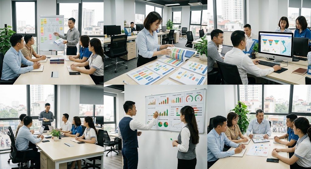 Quản Lý Vận Hành Sàn Bất Động Sản: Quy Trình Tối Ưu Doanh Thu A-Z 6 Ảnh 3: Quy trình 5 bước xây dựng hệ thống vận hành chuẩn hóa