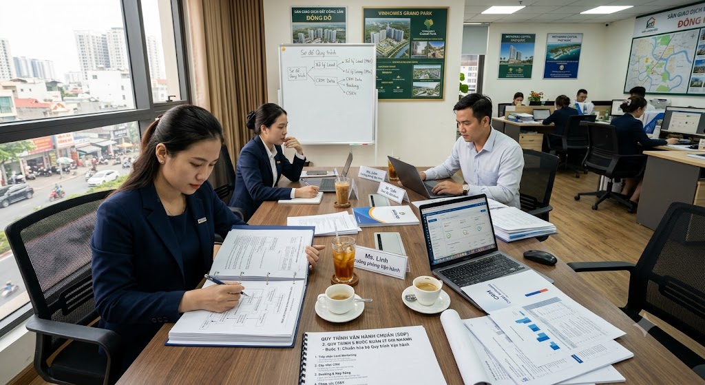 Ảnh 3: Quy Trình 6 Bước Quản Lý Chi Nhánh Sàn Giao Dịch Chuẩn Hóa