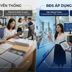 Ảnh 3: Sàn truyền thống vs Sàn áp dụng Proptech