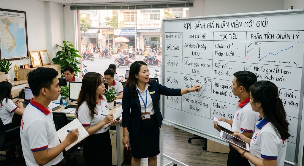 Ảnh 3: bảng các chỉ số kpi quan trọng đánh giá nhân viên môi giới
