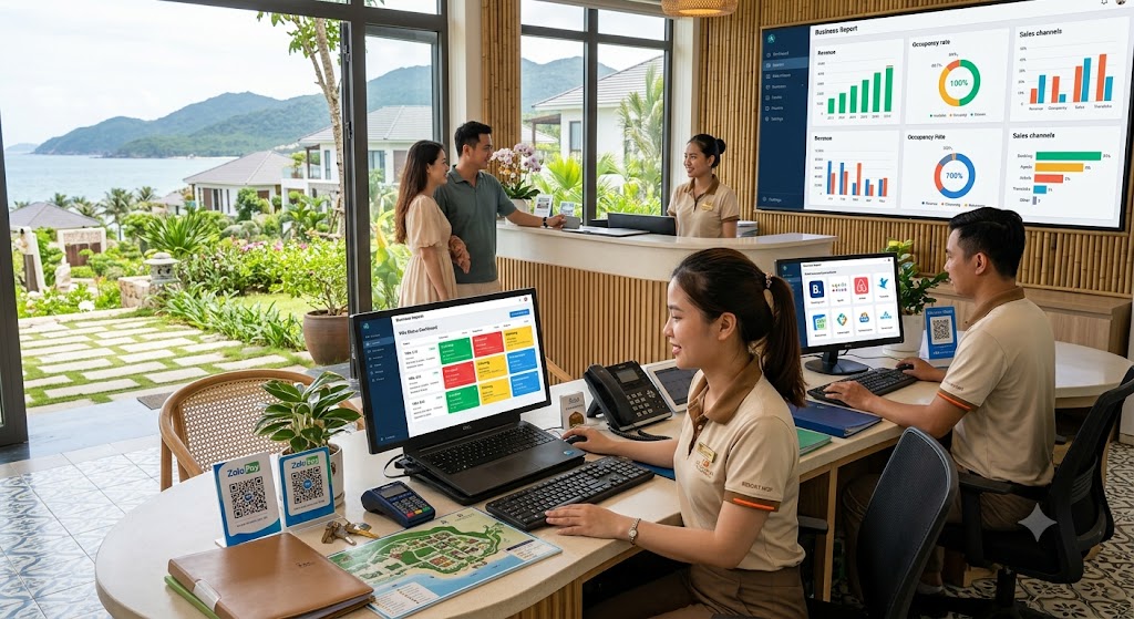 Ảnh 2: các tính năng bắt buộc phải có ở phần mềm quản lý villa nghỉ dưỡng