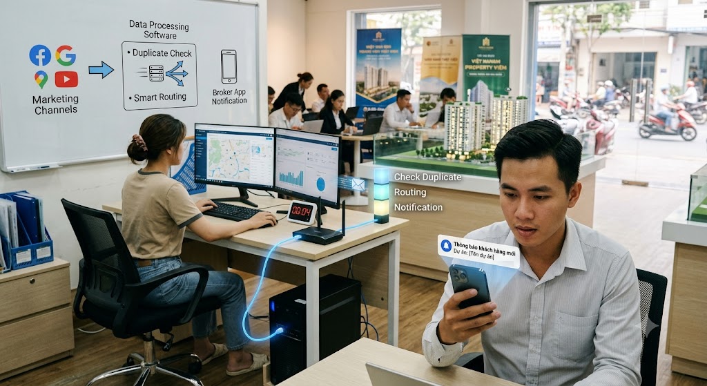 Ảnh 2: các tính năng cốt lõi cần có ở phần mềm xử lý data nóng bđs