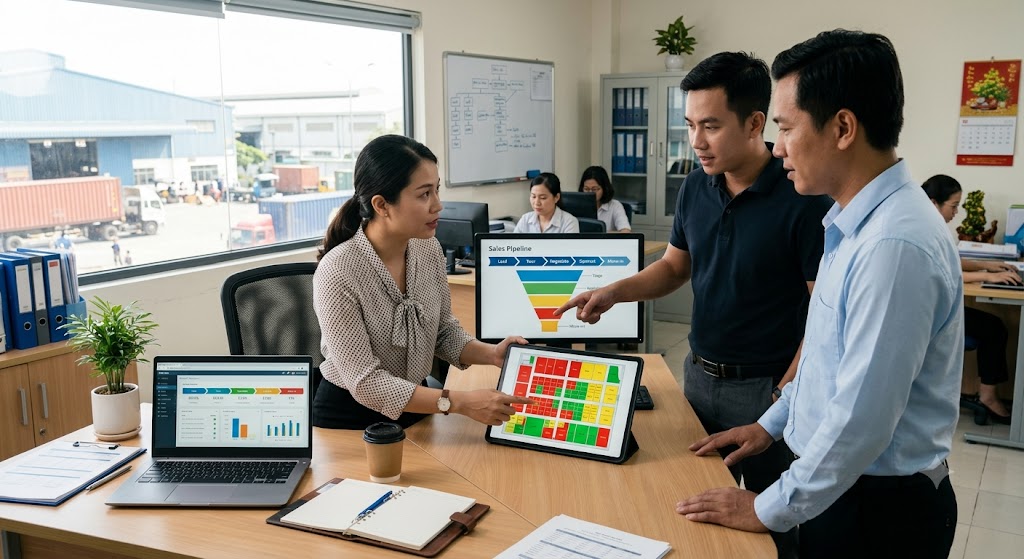 Ảnh 3: các tính năng cốt lõi cần có trong crm quản lý kho xưởng cho thuê