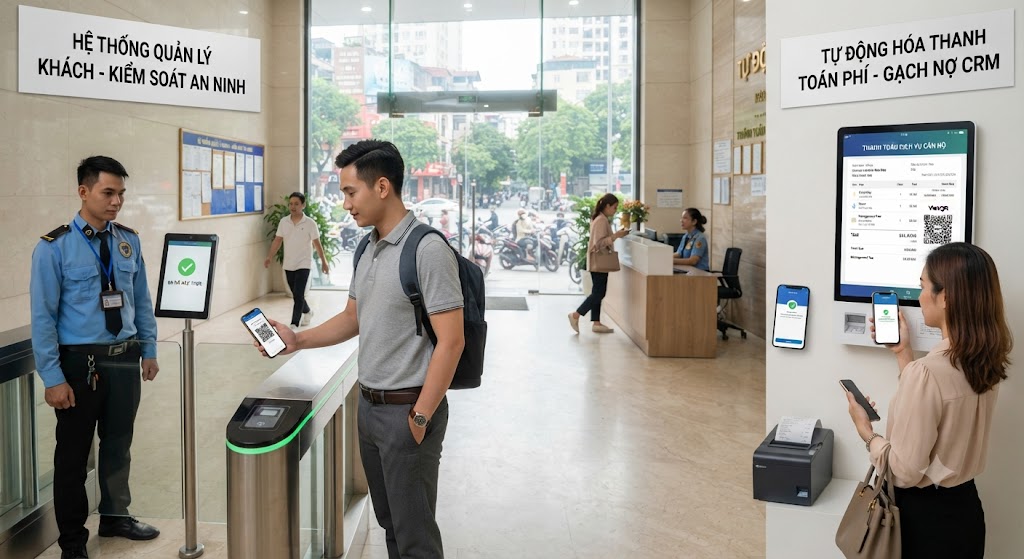 CRM Tích Hợp Quét QR Code Căn Hộ: Giải Pháp Quản Lý Smart Building Tối Ưu 5 Ảnh 2: các tính năng trọng tâm của hệ thống crm quét mã qr căn hộ