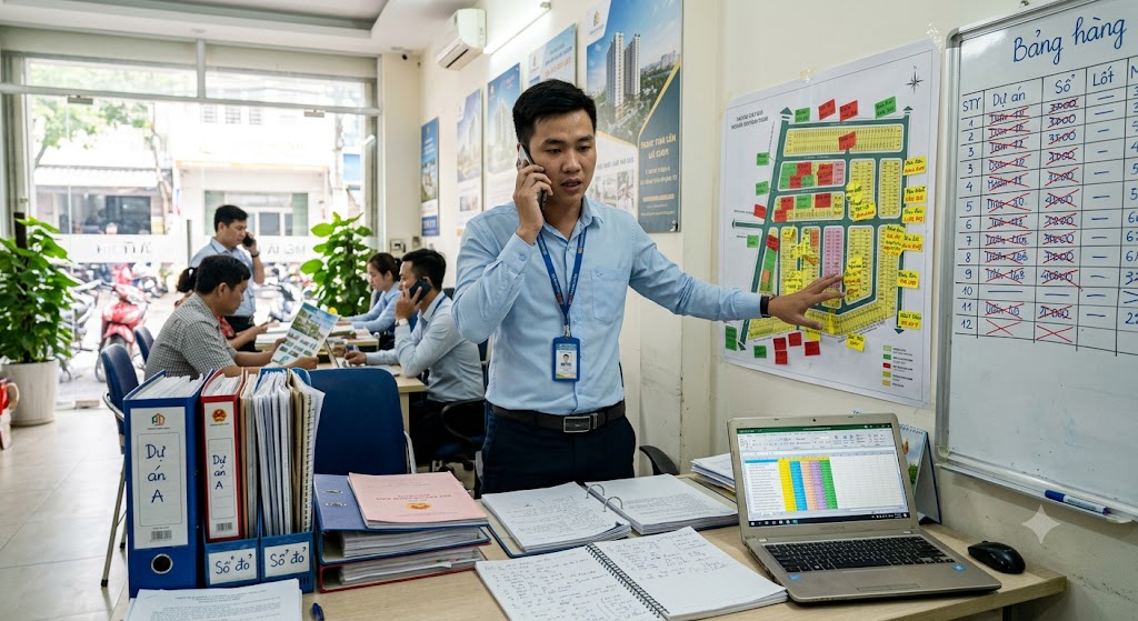 Ảnh 1: đặc thù ngành đất nền phân lô & nỗi đau của môi giới khi chưa dùng crm